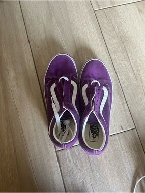 Vans Purple Suede Old Skool with White Sidestripe